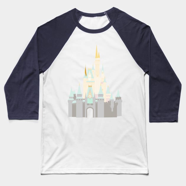 Castle 1 Baseball T-Shirt by littlemoondance